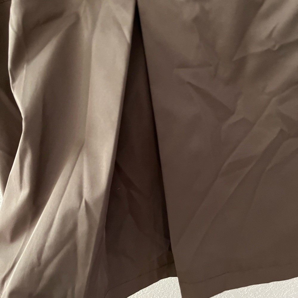 Cynthia Rowley Brown Ruffle Trench Coat - Picture 6 of 6